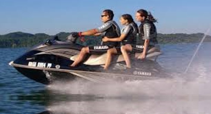 Jet ski on the water