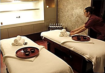 Spa massage room