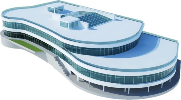 Crystal Lake main building exterior rendering